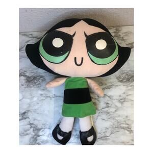 Vintage 1999 Cartoon Network Power Puff Girls Buttercup 17" Plush